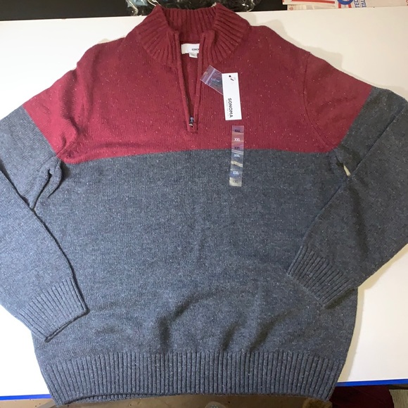 Men’s Sonoma Good For Life Quarter-Zip Sweater XXL - Picture 3 of 9